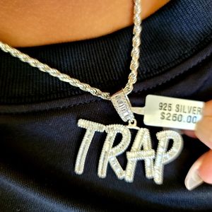Trap Pendent Only Lab created Diamonds! Hot Item!